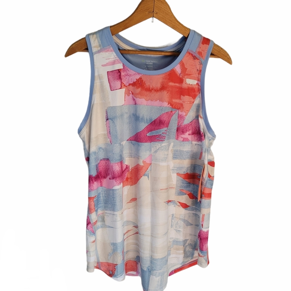 NWT tek gear women's watercolor workout tank M
